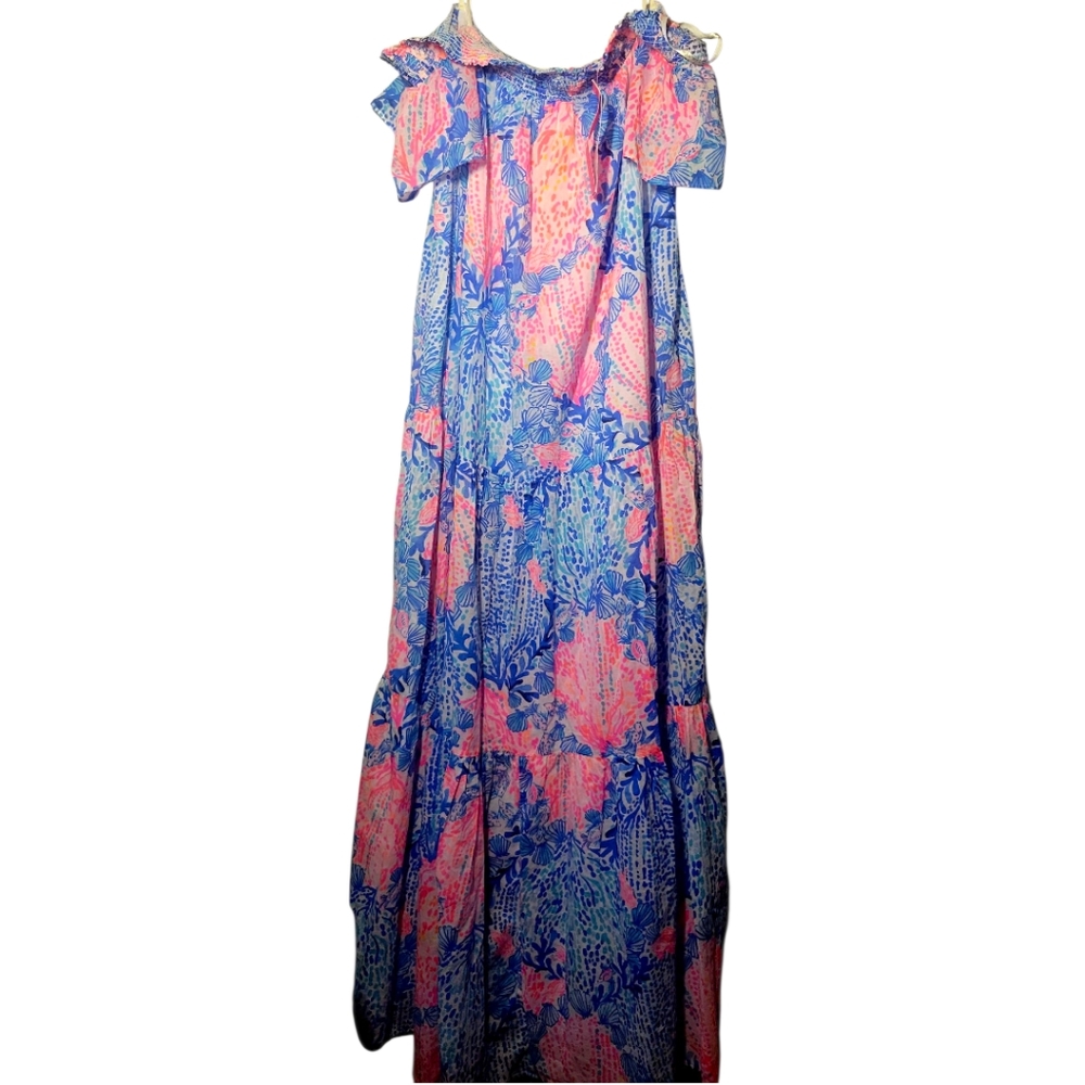 Lilly Pulitzer Dezi Maxi Dress Sway With Me XL Holy Grail - Picture 3 of 7